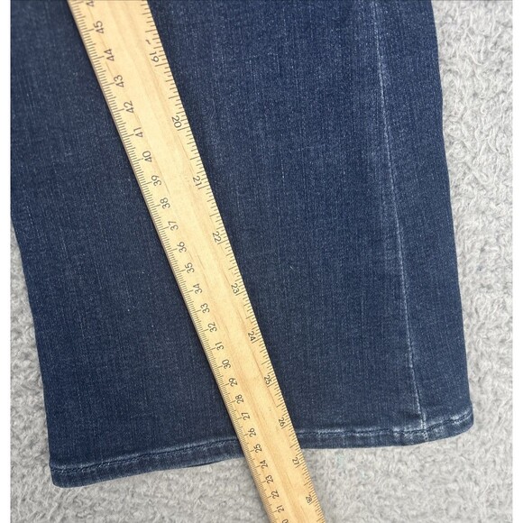 Hudson Collin Midrise Bootcut Cropped Jeans Dark Wash 26 Flap Pockets - Picture 5 of 9